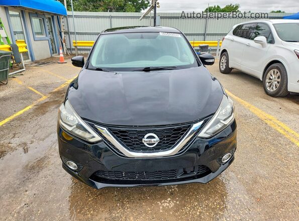 3N1AB7AP4KY326690 2019 NISSAN SENTRA Black Front view