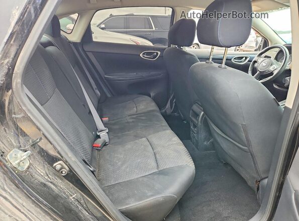 3N1AB7AP4KY326690 2019 NISSAN SENTRA Black Rear seats view
