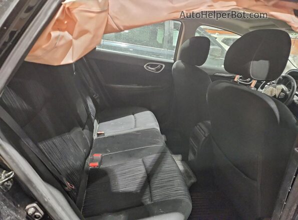 3N1AB7AP4KY340105 2019 NISSAN SENTRA Black Вид задніх сидінь