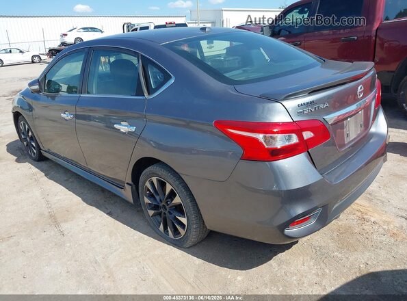 3N1AB7AP4KY351573 2019 NISSAN SENTRA Серый Задняя левая четверть