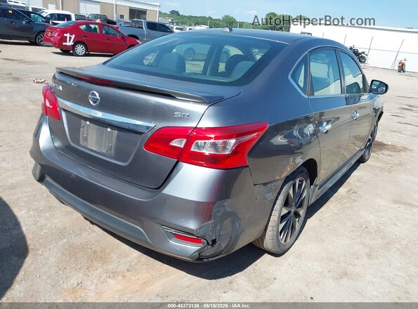3N1AB7AP4KY351573 2019 NISSAN SENTRA Серый Задняя правая четверть