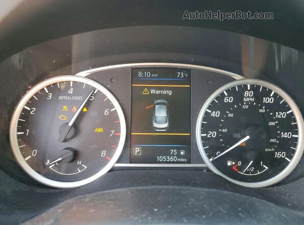 3N1AB7AP4KY353422 2019 NISSAN SENTRA Black Vista del cuadro de instrumentos