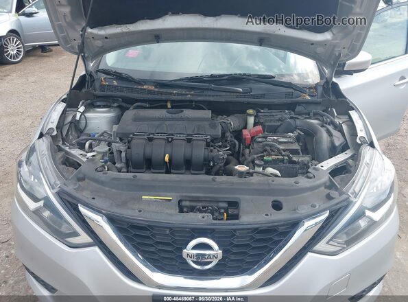 3N1AB7AP4KY362086 2019 NISSAN SENTRA Silver Rear view