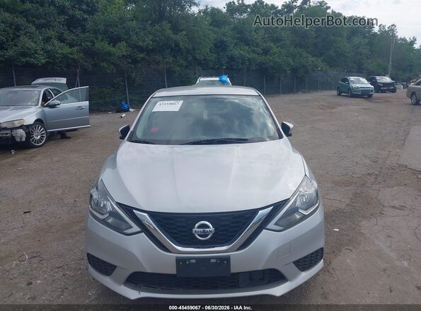 3N1AB7AP4KY362086 2019 NISSAN SENTRA Silver Front view