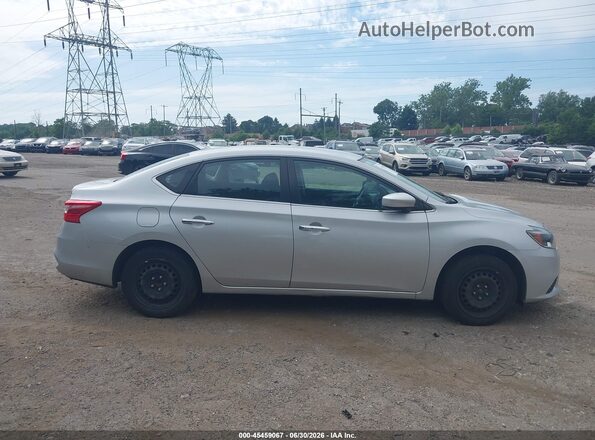 3N1AB7AP4KY362086 2019 NISSAN SENTRA Silver Rear interior view