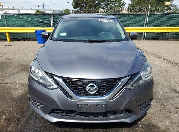 3N1AB7AP4KY362119 2019 NISSAN SENTRA Серый Вид спереди