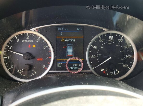 3N1AB7AP4KY362119 2019 NISSAN SENTRA Серый Вид щитка приборов