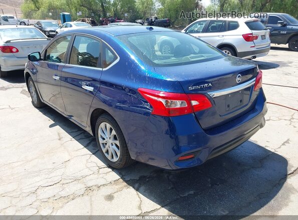3N1AB7AP4KY369667 2019 NISSAN SENTRA Blue Հետևի ձախ