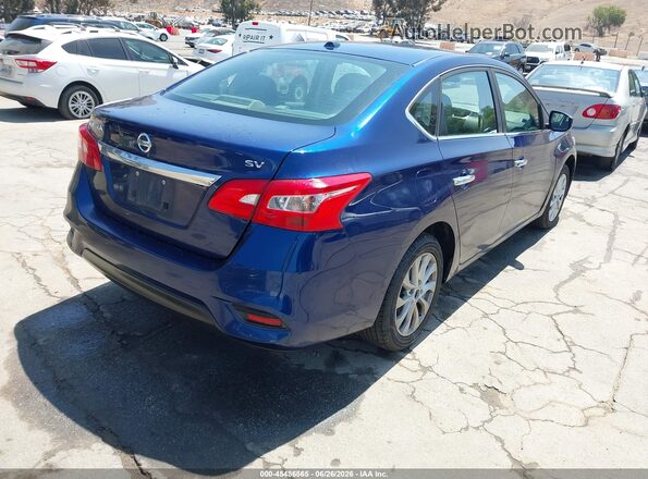 3N1AB7AP4KY369667 2019 NISSAN SENTRA Blue Հետևի աջ