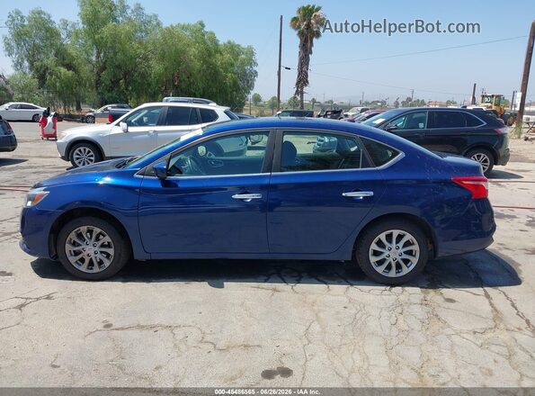 3N1AB7AP4KY369667 2019 NISSAN SENTRA Blue Սալոնի 360 աստիճան տեսք