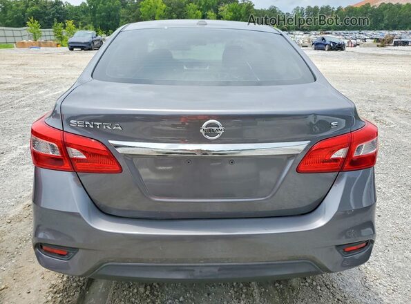 3N1AB7AP4KY392740 2019 NISSAN SENTRA Gray Հետևի տեսք