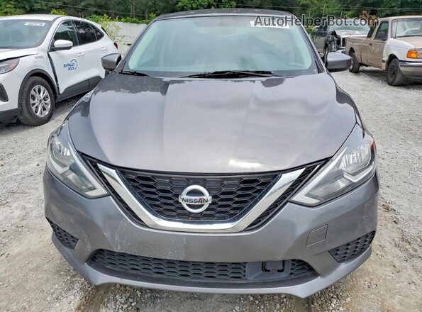 3N1AB7AP4KY392740 2019 NISSAN SENTRA Gray Դիմացի տեսք