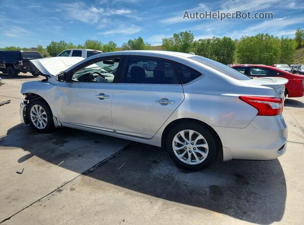 3N1AB7AP4KY398585 2019 NISSAN SENTRA Silver უკანა მარცხენა