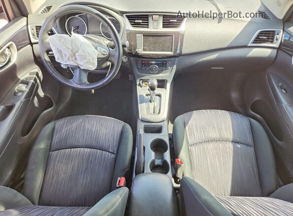 3N1AB7AP4KY398585 2019 NISSAN SENTRA Silver წინა პანელის ხედი