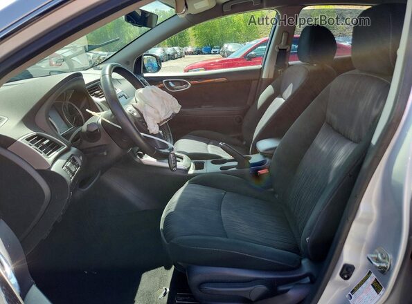 3N1AB7AP4KY398585 2019 NISSAN SENTRA Silver წინა სალონის ხედი