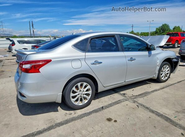 3N1AB7AP4KY398585 2019 NISSAN SENTRA Silver უკანა მარჯვენა