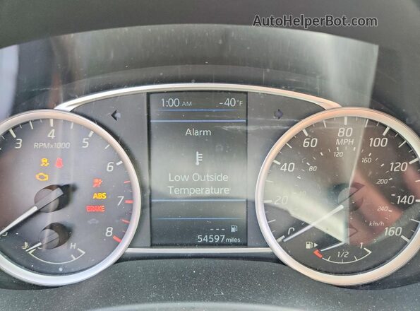 3N1AB7AP4KY398585 2019 NISSAN SENTRA Silver ხელსაწყოთა პანელის ხედი