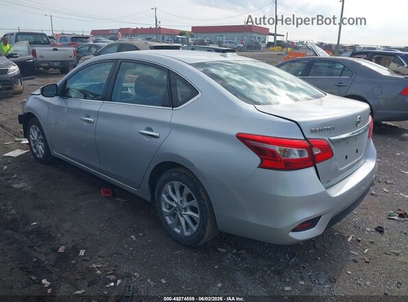 3N1AB7AP4KY431746 2019 NISSAN SENTRA Silver Tył lewy