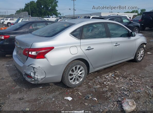 3N1AB7AP4KY431746 2019 NISSAN SENTRA Silver Tył prawy