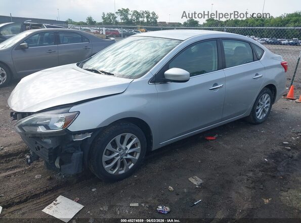 3N1AB7AP4KY431746 2019 NISSAN SENTRA Silver Przód lewy
