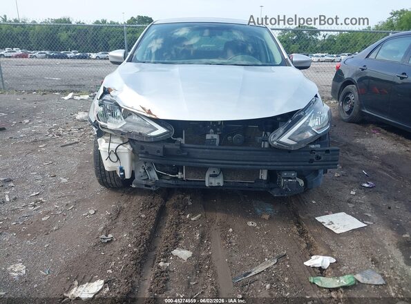 3N1AB7AP4KY431746 2019 NISSAN SENTRA Silver Widok z przodu