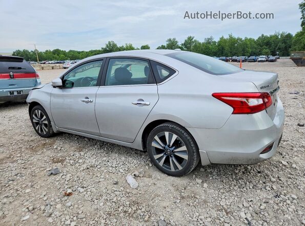 3N1AB7AP4KY445890 2019 NISSAN SENTRA Серебряный Задняя левая четверть