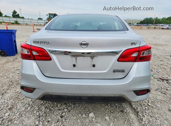 3N1AB7AP4KY445890 2019 NISSAN SENTRA Серебряный Вид сзади