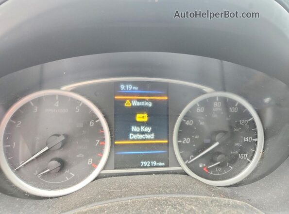 3N1AB7AP4KY445890 2019 NISSAN SENTRA Серебряный Вид щитка приборов