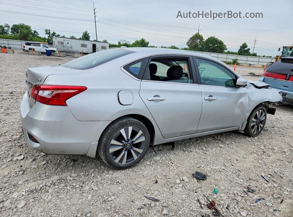 3N1AB7AP4KY445890 2019 NISSAN SENTRA Серебряный Задняя правая четверть