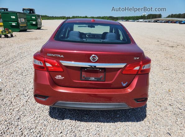 3N1AB7AP5GL667651 2016 NISSAN SENTRA Бордовый Вид сзади