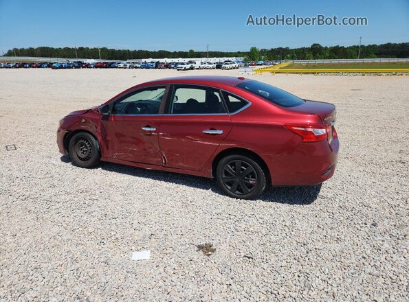 3N1AB7AP5GL667651 2016 NISSAN SENTRA Бордовый Задняя левая четверть