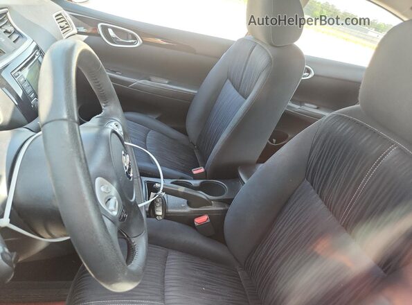 3N1AB7AP5GL667651 2016 NISSAN SENTRA Бордовый Вид салона спереди