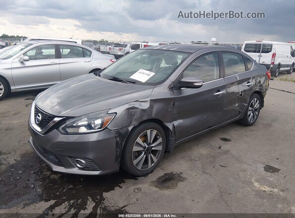 3N1AB7AP5GY228792 2016 NISSAN SENTRA Gray Առջևի ձախ երեք քառորդ տեսարան