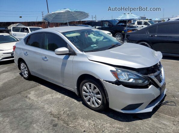 3N1AB7AP5GY253496 2016 NISSAN SENTRA Silver Front right