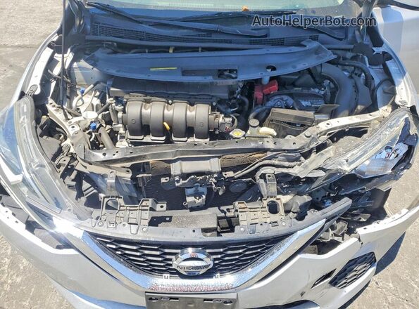 3N1AB7AP5GY253496 2016 NISSAN SENTRA Silver Rear interior view