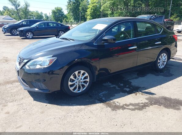 3N1AB7AP5GY281024 2016 NISSAN SENTRA Черный Передняя левая четверть