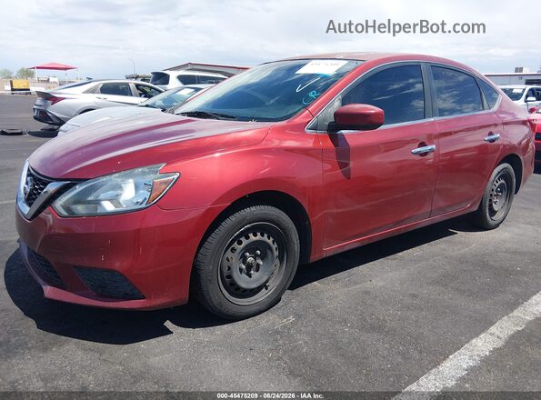 3N1AB7AP5GY284375 2016 NISSAN SENTRA Red Front left