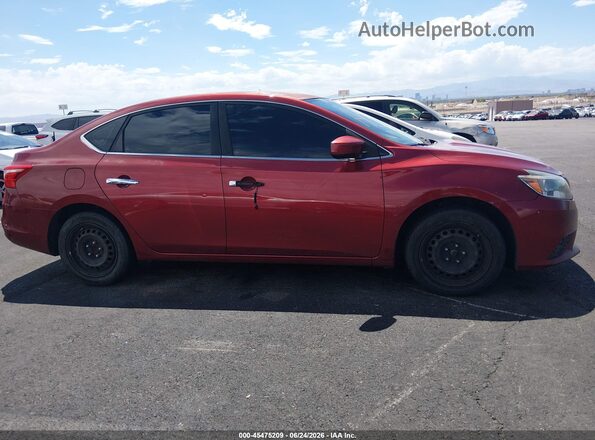 3N1AB7AP5GY284375 2016 NISSAN SENTRA Red Rear interior view