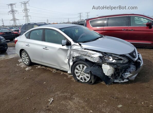 3N1AB7AP5HL643786 2017 NISSAN SENTRA Silver Delantero derecho