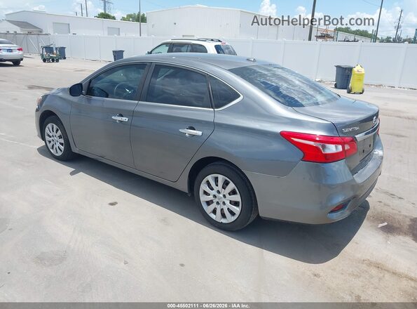 3N1AB7AP5HL653573 2017 NISSAN SENTRA Серый Задняя левая четверть