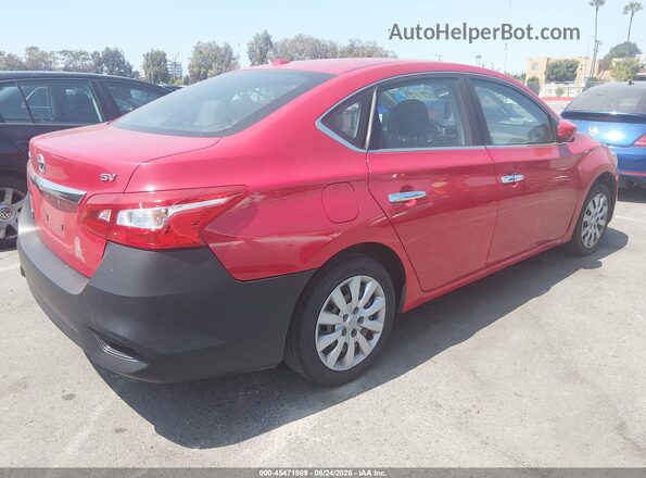 3N1AB7AP5HL686024 2017 NISSAN SENTRA Red Հետևի աջ