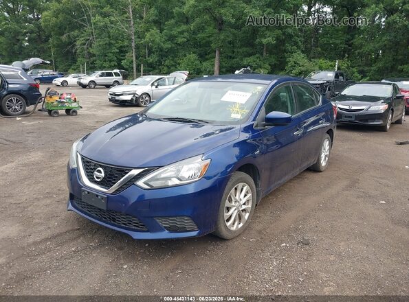 3N1AB7AP5HY231418 2017 NISSAN SENTRA Blue წინა მარცხენა ხედი სამი მეოთხედიდან
