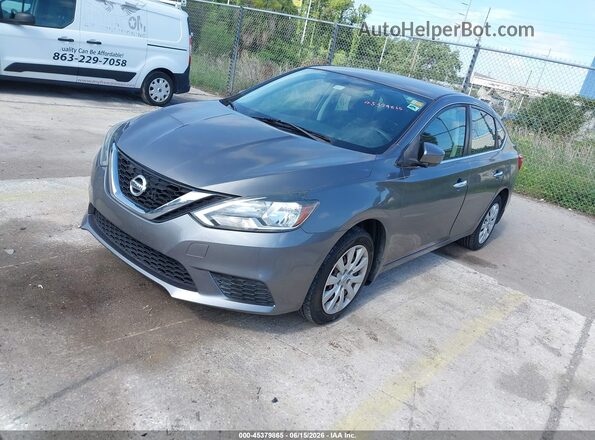 3N1AB7AP5HY232083 2017 NISSAN SENTRA Gray Przód lewy