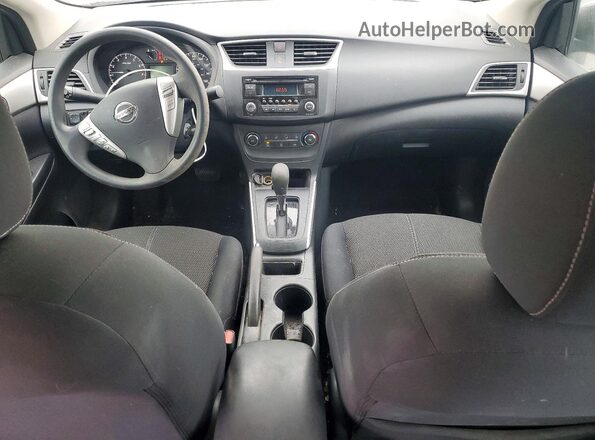 3N1AB7AP5HY258182 2017 NISSAN SENTRA Blue Widok deski rozdzielczej