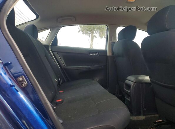 3N1AB7AP5HY258182 2017 NISSAN SENTRA Blue Widok tylnych siedzeń