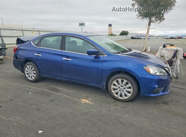 3N1AB7AP5HY258182 2017 NISSAN SENTRA Blue Przód prawy