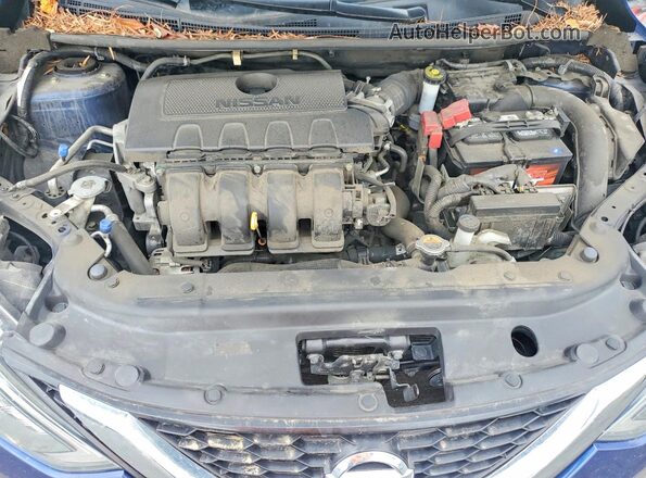 3N1AB7AP5HY258182 2017 NISSAN SENTRA Blue Widok wnętrza z tyłu
