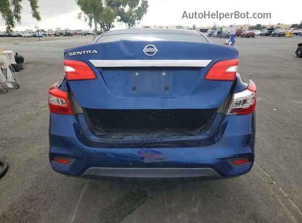 3N1AB7AP5HY258182 2017 NISSAN SENTRA Blue Widok z tyłu