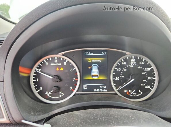 3N1AB7AP5HY266816 2017 NISSAN SENTRA White Вид щитка приладів