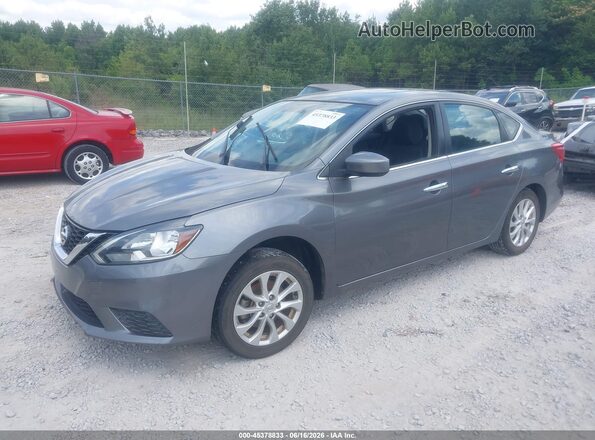 3N1AB7AP5HY294227 2017 NISSAN SENTRA Gray წინა მარცხენა ხედი სამი მეოთხედიდან